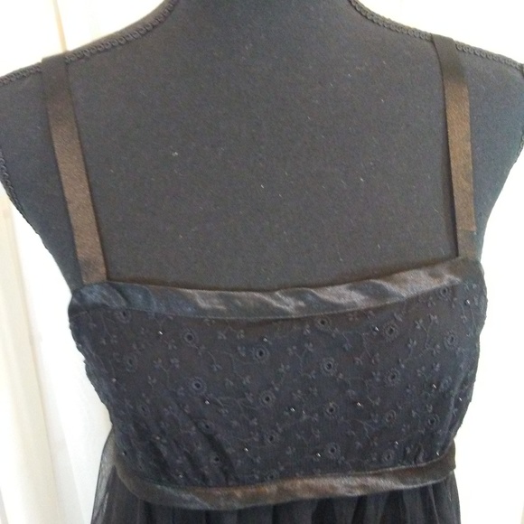 Oscar de la Renta Black Shortie Nightgown - Picture 2 of 5